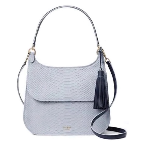 KATE SPADE Clinton Street Python Shoulder Bag with RARE wallet - Picture 2 of 12